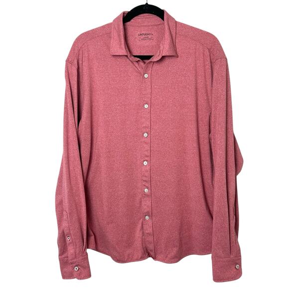 Untuckit Men's Long Sleeve Button Down Collared Performance Shirt Sz L - Picture 1 of 9